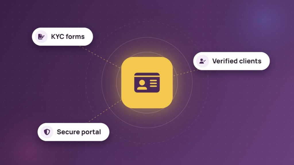 Client onboarding and compliance platform: KYC forms, verified clients, secure portal