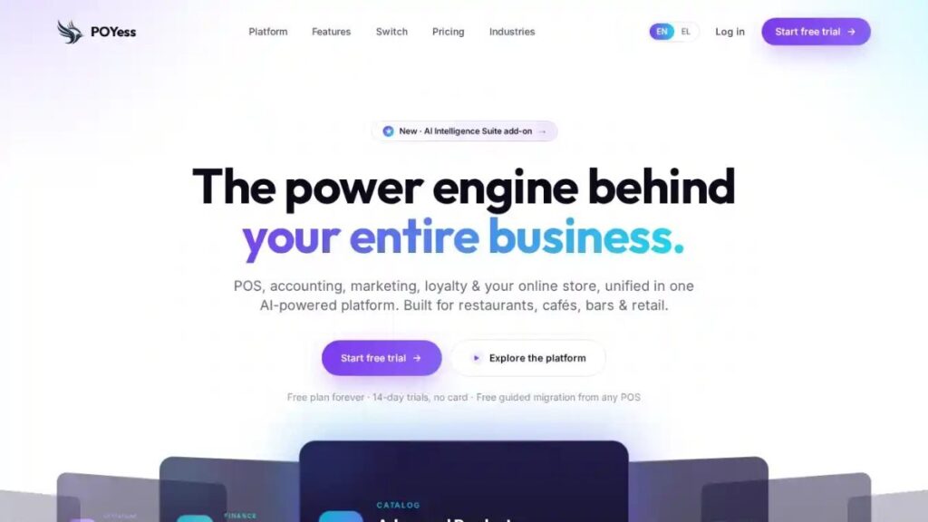 POYess website homepage, designed and built by Ufly Creative